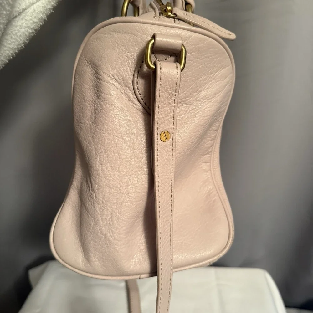 J.Crew Collection Spritzer-Stripe Satchel Lavender Orange Speedy Bag Madewell